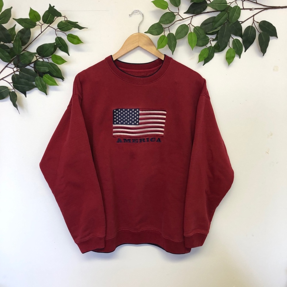 America embroidered sweatshirt